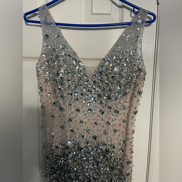 David’s Bridal prom dress bedazzled - Picture 2 of 2